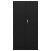 Black Steel Locker Cabinet 35.4x15.7x70.9